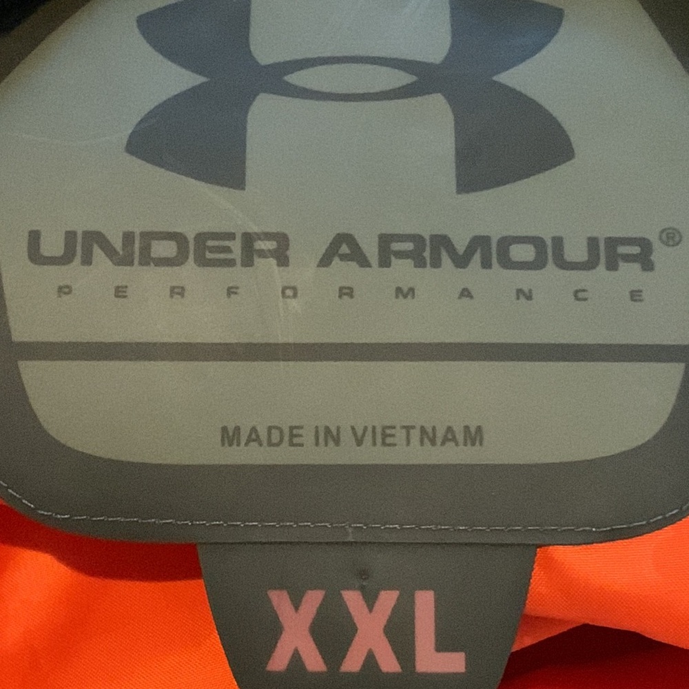 Under Armour Performance Puffer Jacket Gray Orang… - image 5